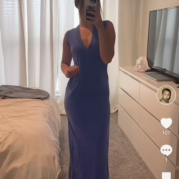 NWT Revolve Tularosa Eloise Tshirt Dress in Baja Blue XXS - Picture 2 of 9